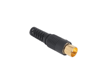 Довгий золотий штекер телевізійної антени Cabletech WTY0250Z.1