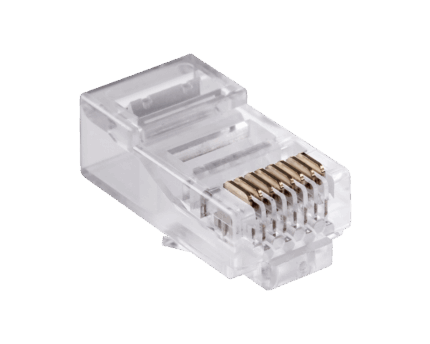 Телефонний штекер. 8P TEL0052 8C (дрот) x100 шт. CAT 6e