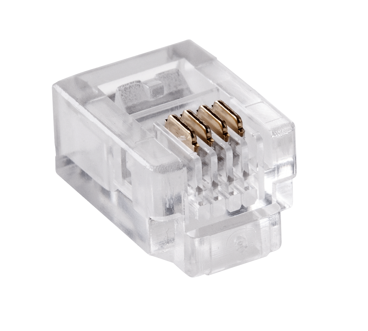 Телефонний штекер RJ11 6P 4C x100 шт. Телефонний штекер RJ11 TEL0002 6P 4C x100 шт.