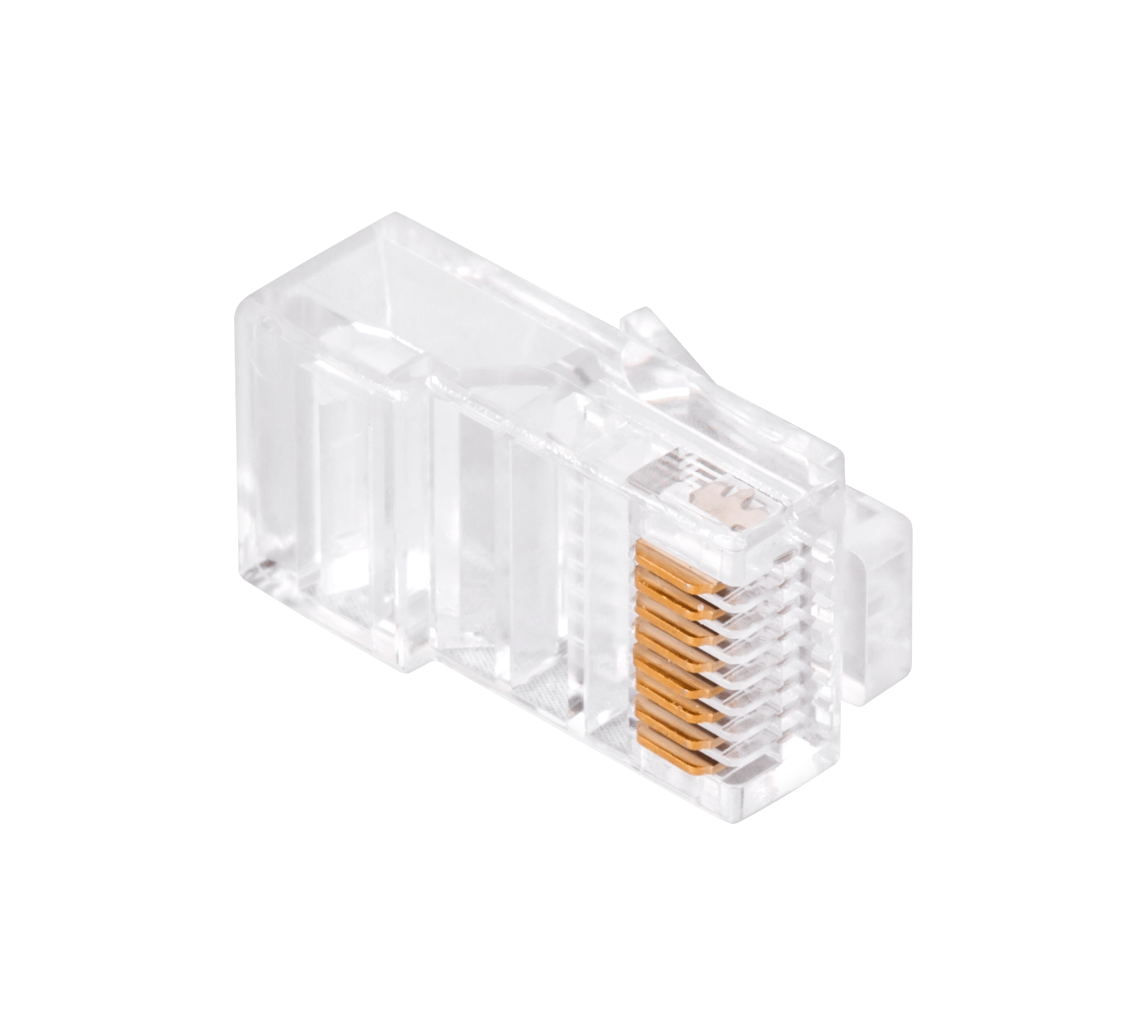Телефонний штекер. RJ45 8P 8C (дрот) через CAT.5E Телефонний штекер. RJ45 TEL0071 8P 8C (дрот) через CAT.5E