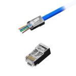 Телефонний штекер. RJ45 TEL0073 8P 8C (дротовий) через CAT.5E екранований - Зображення 3