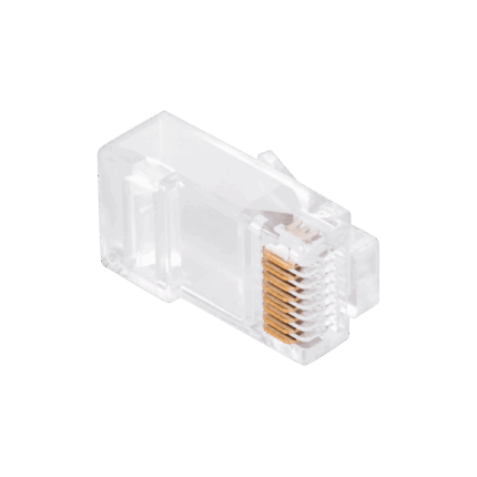 Телефонний штекер. RJ45 TEL0072LP 8P 8C (дрот) через CAT.6E