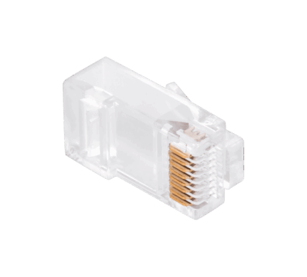Телефонний штекер. RJ45 Eurokomp TEL0072 8P 8C (дрот) через CAT.6E E5884