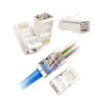 Телефонний штекер. RJ45 TEL0074 8P 8C (дротовий) через CAT.6E екранований - Зображення 2