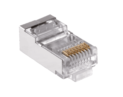 Телефонний штекер. RJ45 TEL0005 8P 8C + екран