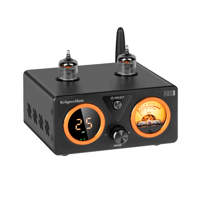 Стерео ламповий підсилювач Kruger&Matz A80-PRO KM0571 - Зображення 2
