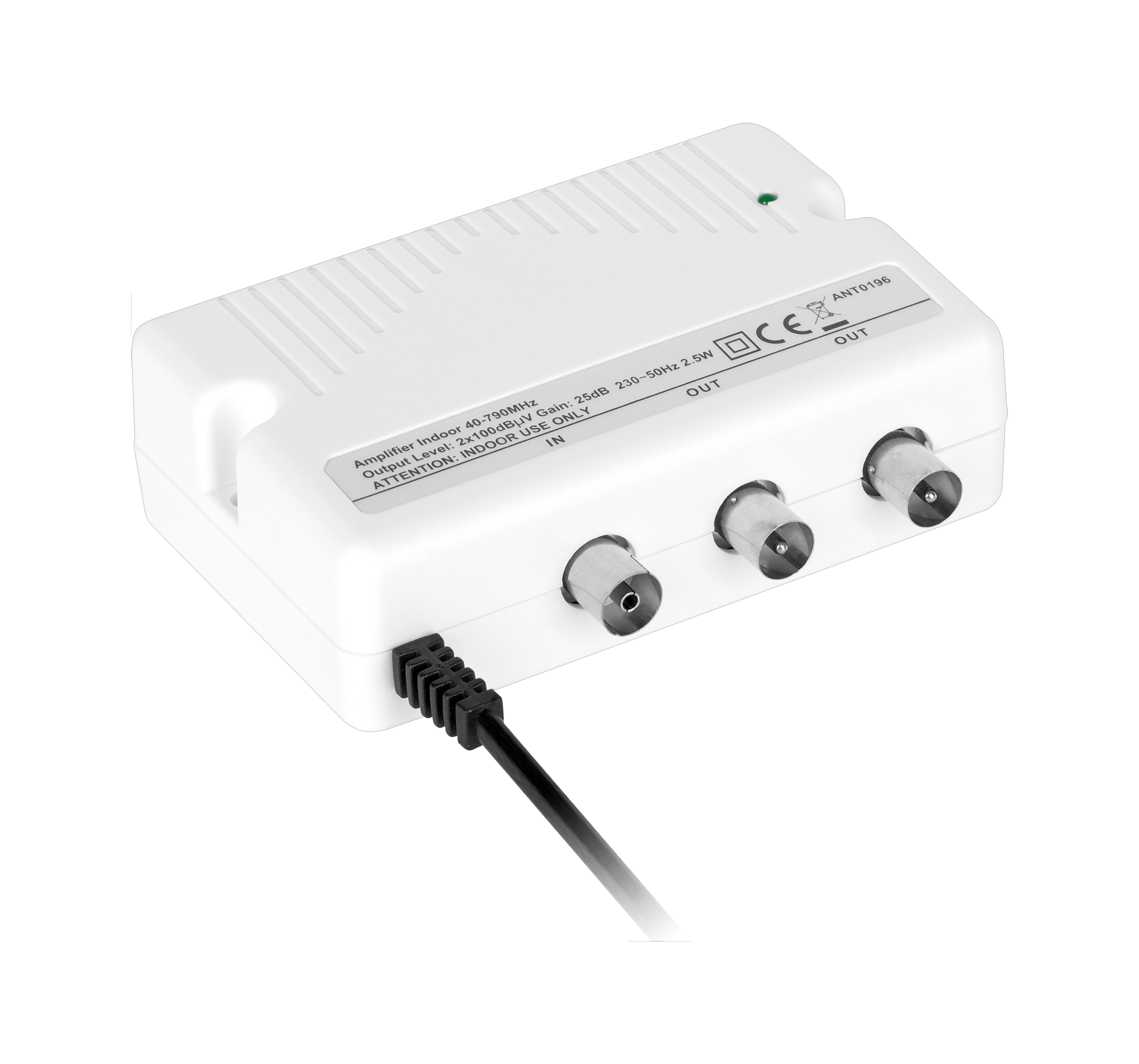 Підсилювач антенного сигналу 20 дБ Підсилювач антенного Cabletech ANT0196 сигналу 20 дБ