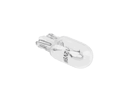 Автомобільна лампочка 12V Vipow ZAR0175 5W прозора (W5W)