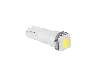 Автомобільна лампочка 12V Vipow ZAR0047 T5-WG 1SMD 5050 3чіпи біла