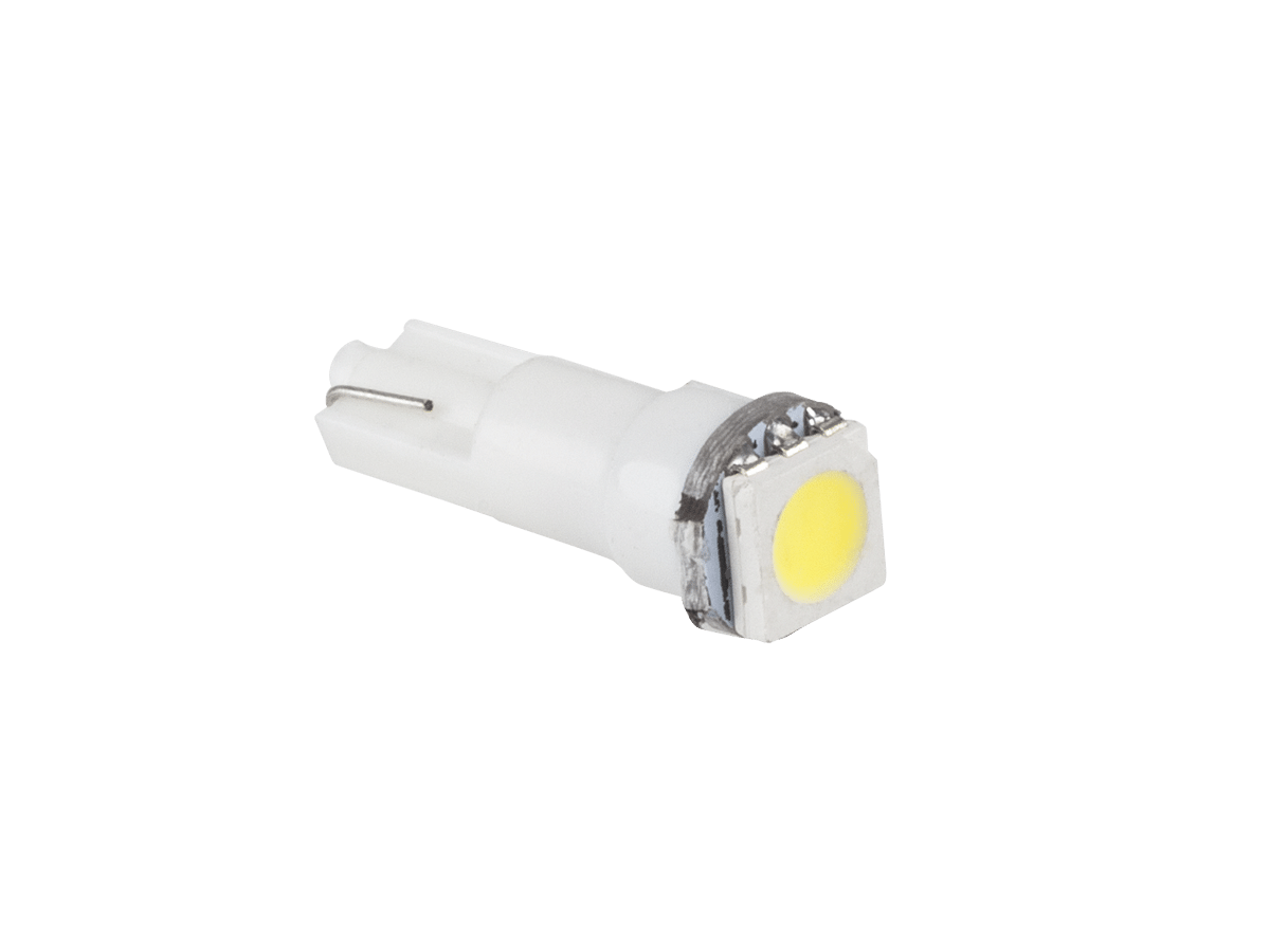 Автомобільна лампочка 12V T5-WG 1SMD 5050 3чіпи біла Автомобільна лампочка 12V Vipow ZAR0047 T5-WG 1SMD 5050 3чіпи біла