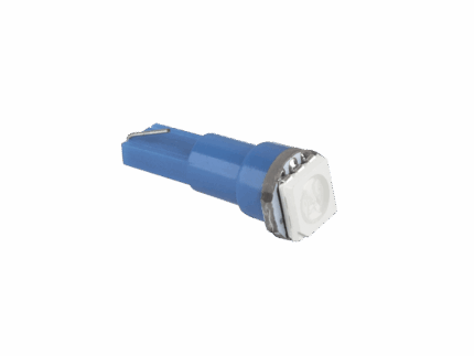 Автомобільна лампочка 12V Vipow ZAR0046 T5-WG 1SMD 5050 3чіпи синя