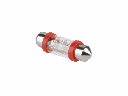 Світлодіодна автомобільна лампа 12V Vipow ZAR0073 10*36-6LED Sv8.5 червона