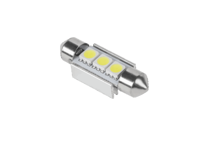 Світлодіодна автомобільна лампа (Canbus) SV8.5 Rebel ZAR0381 11x36мм 3x5050 SMD