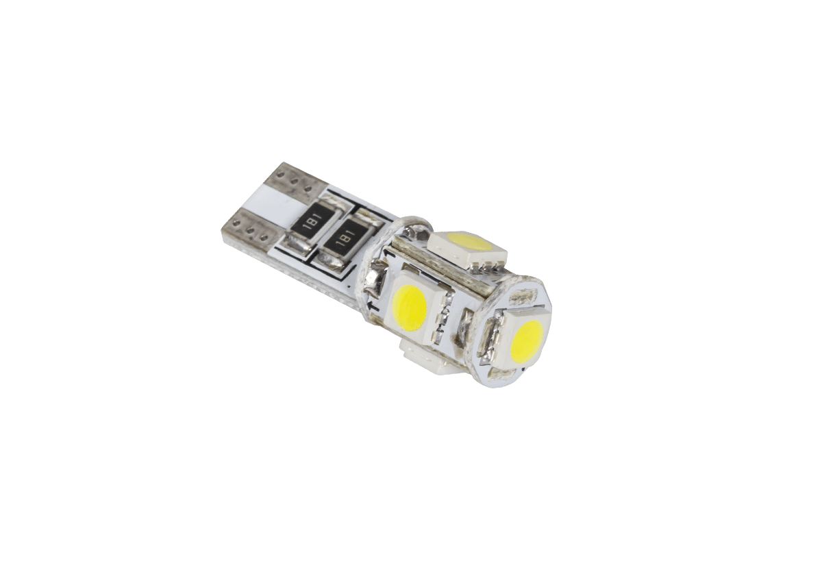 Світлодіодна автомобільна лампа T10 (Canbus) - 5x SMD5050 Світлодіодна автомобільна лампа T10 Vipow ZAR0380 (Canbus) - 5x SMD5050