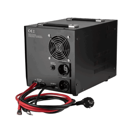 перетворювач чистої синусоїди з функцією заряджання 12V 230V 2000VA/1200W - чорний