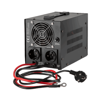 перетворювач чистої синусоїди з функцією заряджання 12V 230V 500VA/300W - чорний