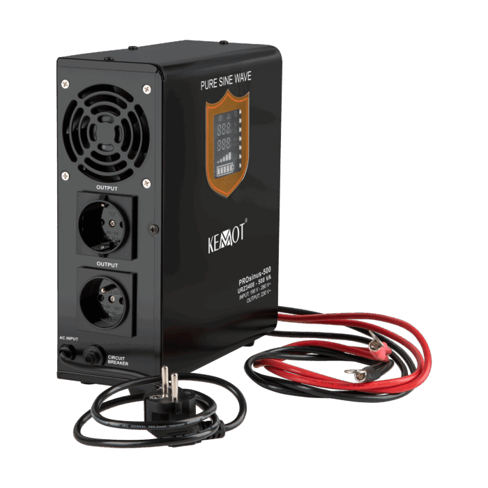 інвертор чистої синусоїди з функцією заряджання 12V 230V 500VA/300W