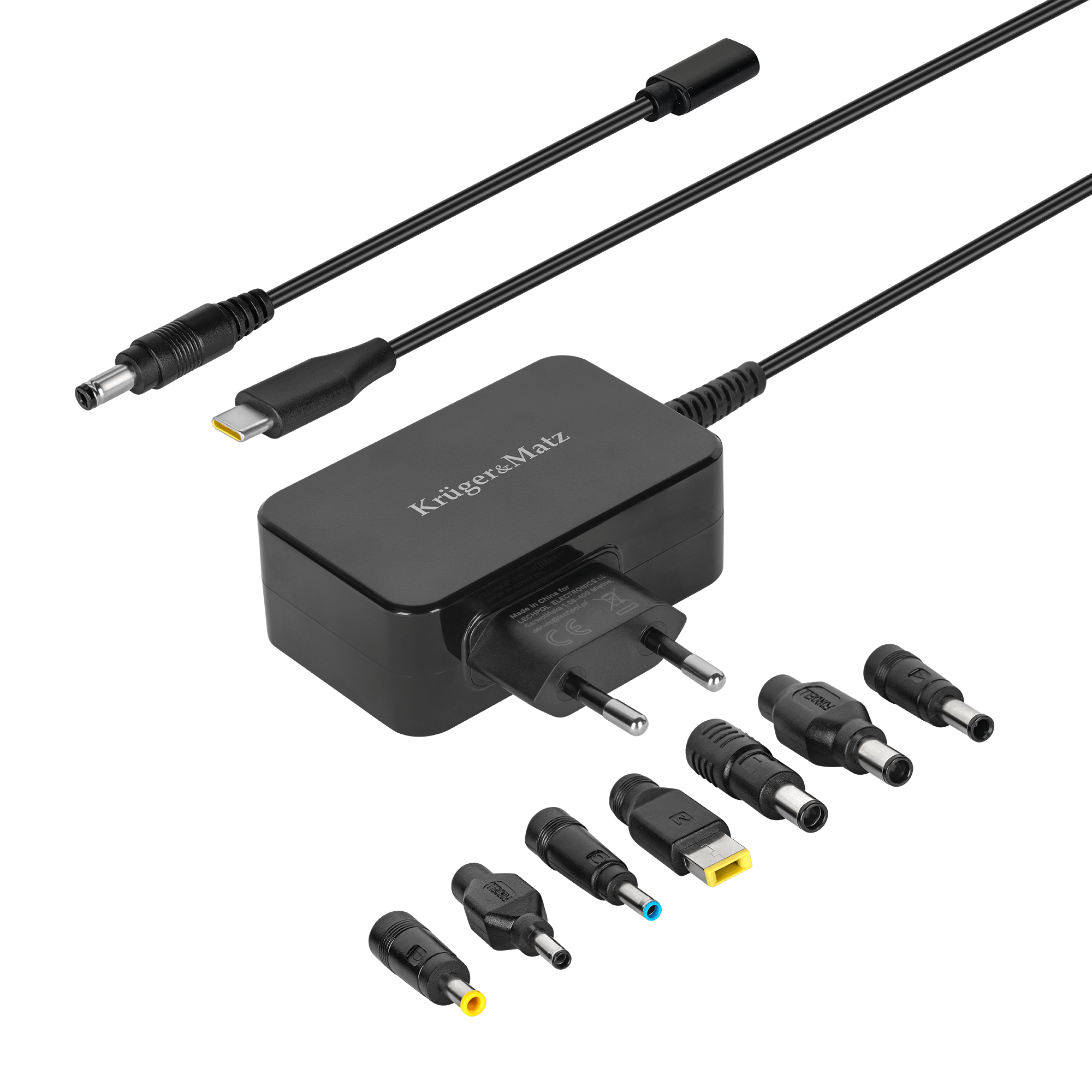 Універсальний блок живлення Kruger&Matz 45 Вт з функцією Power Delivery Універсальний блок Krüger&matz KM1450-45 живлення 45 Вт з функцією Power Delivery