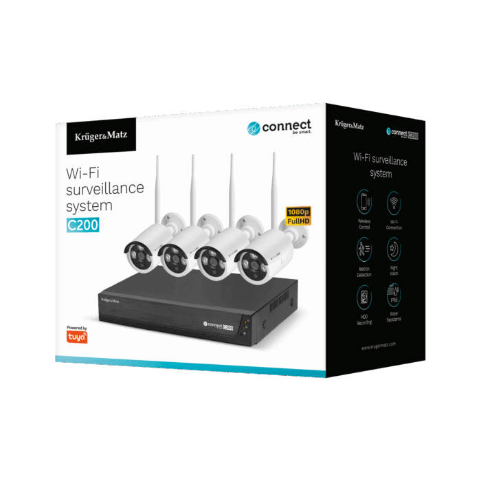 Комплект для моніторингу WiFi Kruger&Matz Connect C200 KM2240 Tuya - Зображення 8