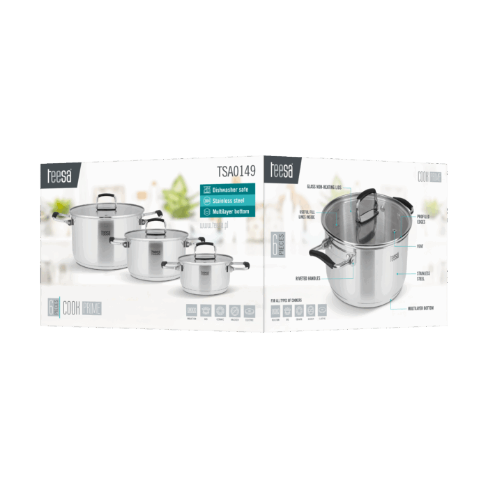 Набір каструль Teesa TSA0149 COOK PRIME з 6 предметів - Зображення 11