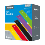 Комплект латексних еспандерів для вправ 2 м - Flat Band LTs-1, 2,5-20 кг, 5 еспандерів, Rebel RBA-3005 ACTIVE - Зображення 6