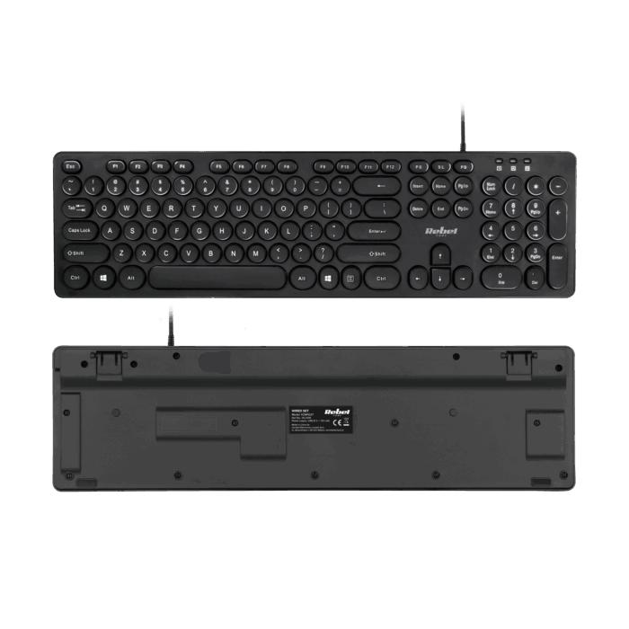 Комплект дротової клавіатури та миші Rebel KOM1027 WDS200 - Зображення 3
