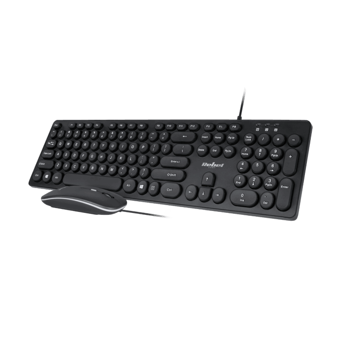 Комплект дротової клавіатури та миші Rebel KOM1027 WDS200 - Зображення 2