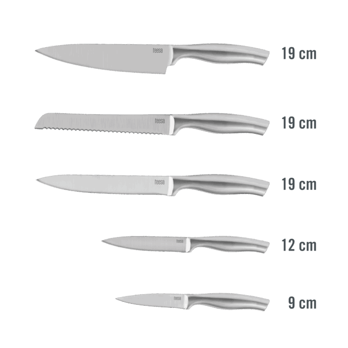 Набір кухонних Teesa TSA0204 ножів у блоці - Зображення 2