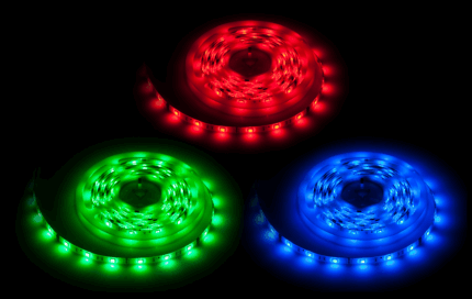 Комплект освітлення (гірлянда 150x5050SMD Vipow URZ3321 діодів + блок живлення + контролер кольору)