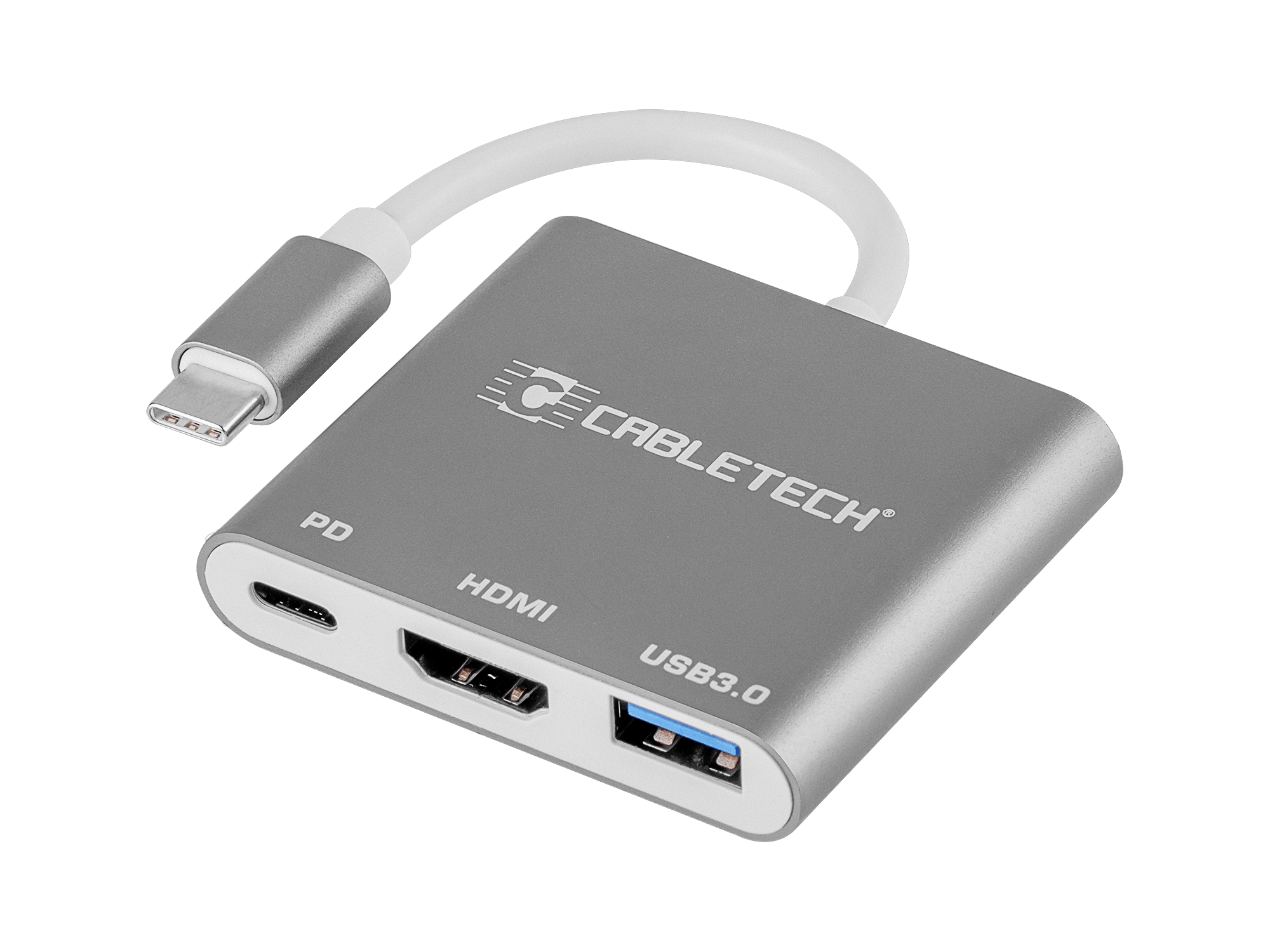 Адаптер Cabletech Type-C на USB 3.0 HDMI 2.0 Type-C Адаптер Cabletech KOM0952 Type-C на USB 3.0 HDMI 2.0 Type-C