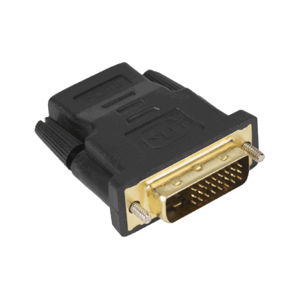Адаптерний роз'єм DVI (24+1) з подвійним з'єднанням - Cabletech KOM0951 роз'єм HDMI