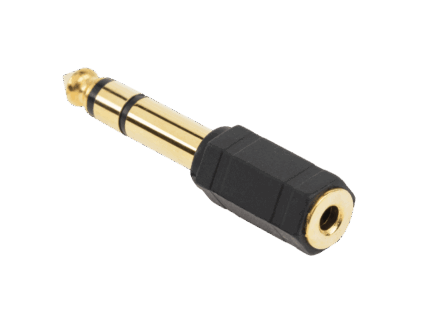 Роз'єм Jack ZLA0285Z 6.3/3.5 золотий пластиковий