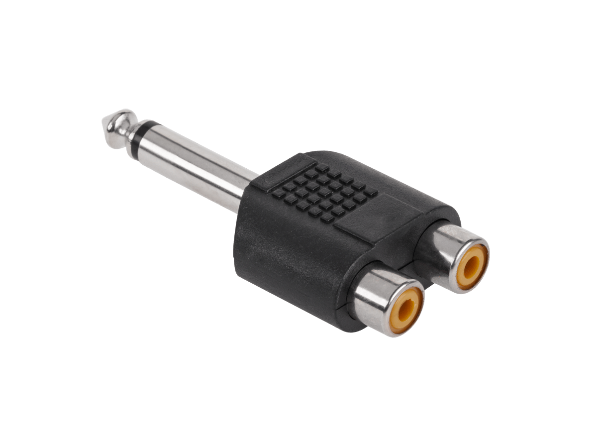 Роз'єм Jack 6.3 MONO-2xGN.RCA Роз'єм Jack 6.3 MONO-2xGN.RCA ZLA0300-1