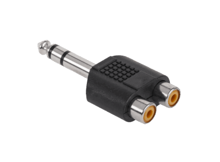 Роз'єм 6.3 ST.-2xGN.RCA ZLA0300