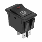 Роз'єм вимикача 12V PRK0180R з червоним діодом