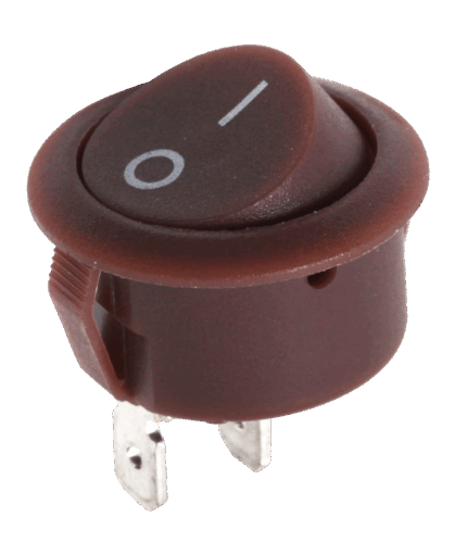 Роз'єм круглого перемикача R5 PRK0090 0-1 коричневий 6A/250V