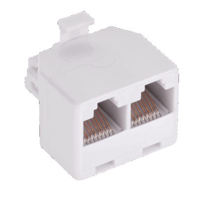 Роз'єм RJ45 TEL0023-2 WT.-2xGN.SS6-6021