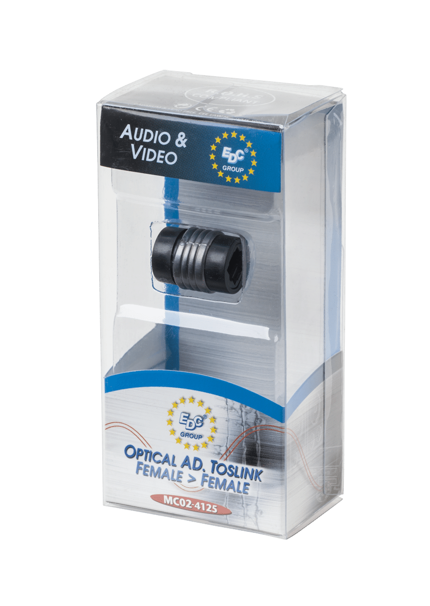 Вилка Toslink - розетка Toslink Вилка Toslink - MC02-4125 розетка Toslink