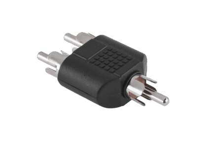 Роз'єм RCA-2xRCA/штекери/ ZLA0309
